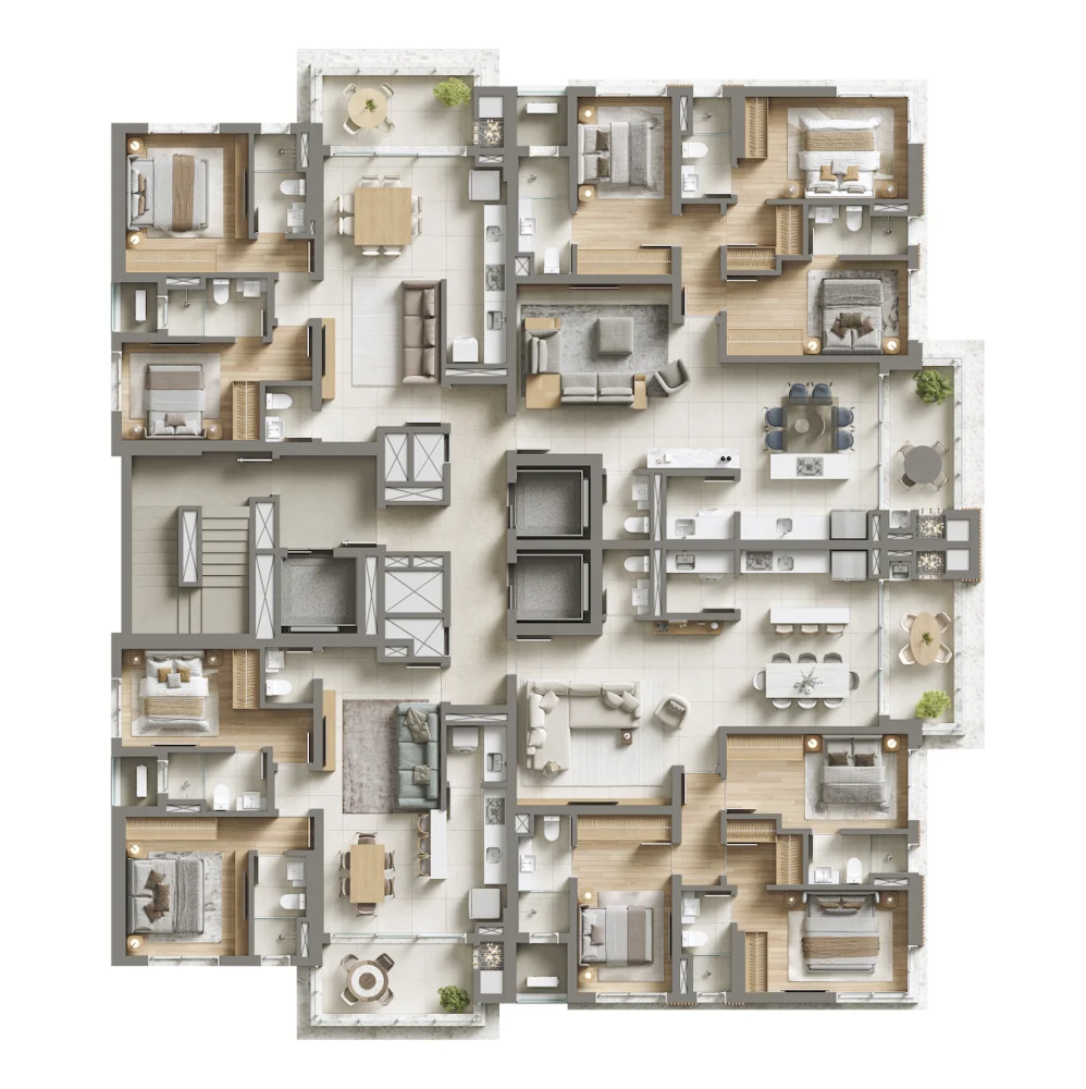 planta Duplex pavimento inferior